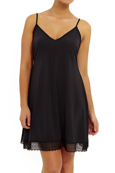 black babydoll slip