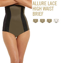 allure lace high waist brief
