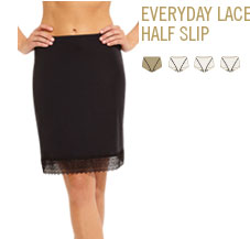 everyday lace half slip